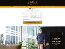 Tablet Screenshot of luxenthotel.com